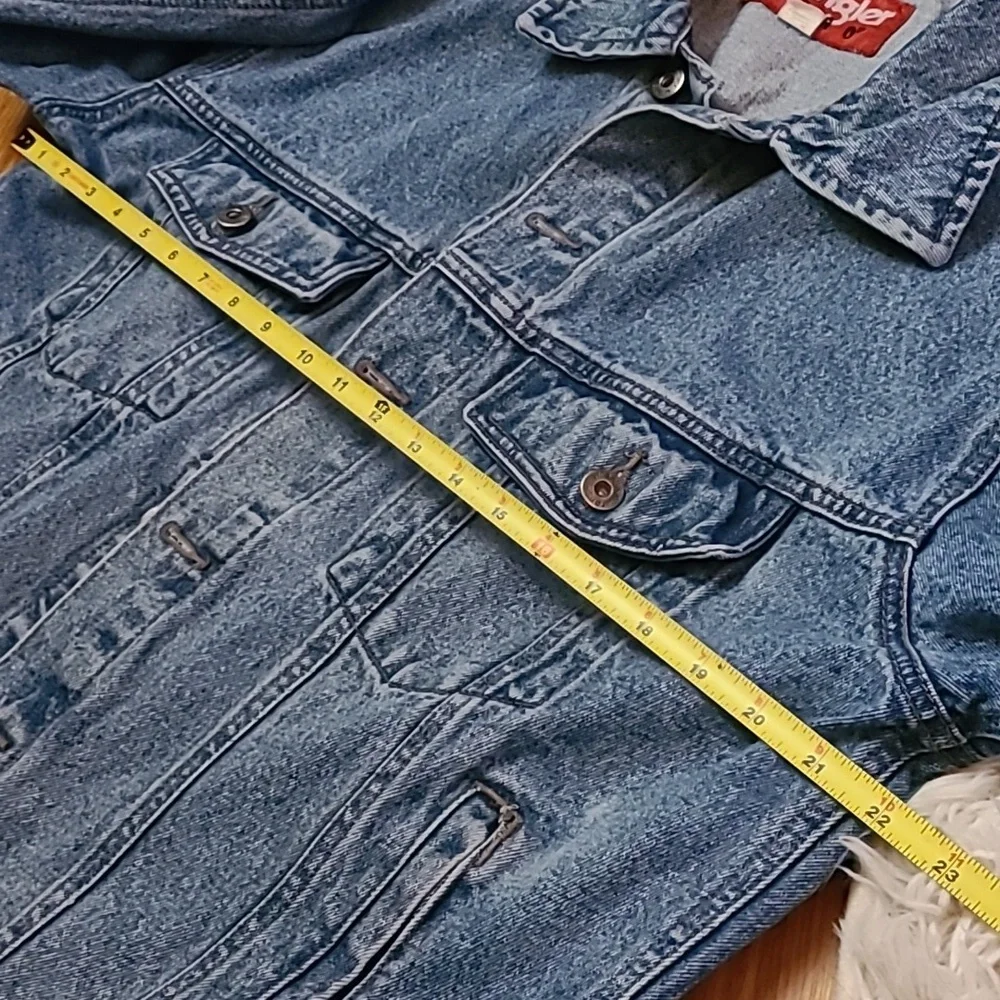 Wrangler HERO Men's Classic Blue Denim Jean Jacket Size Large - Picture 5 of 8